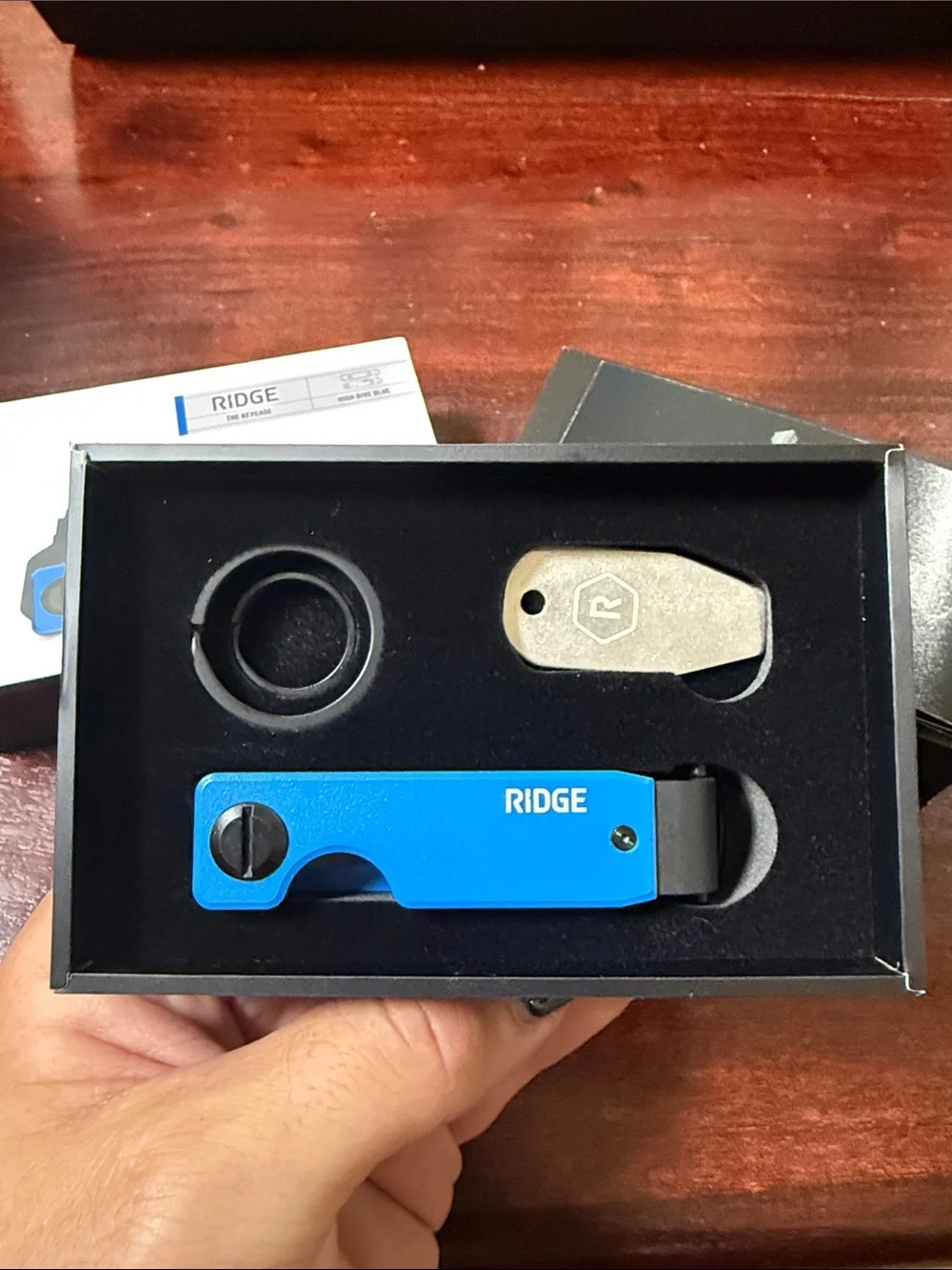 RIDGE Keycase Key Organizer in High Dive Blue